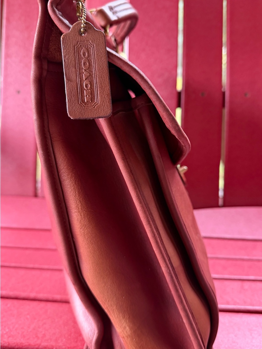 Vintage Coach Beekman Leather Top-Handle Briefcase with Brass Hardware - Picture 15 of 15